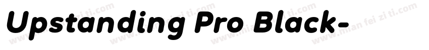 Upstanding Pro Black字体转换